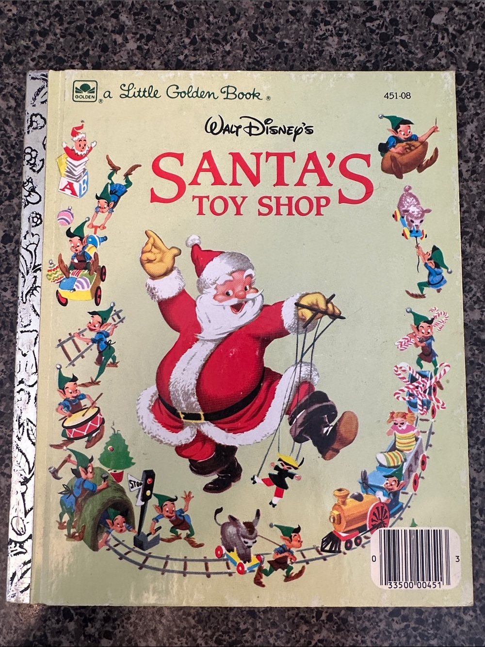 Disney Santa's Toy Shop Little Golden Book
